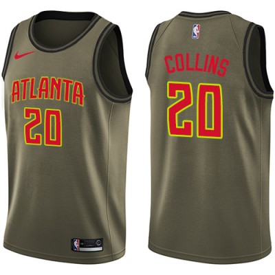 Nike Atlanta Hawks #20 John Collins Green Youth NBA Swingman Salute to Service Jersey
